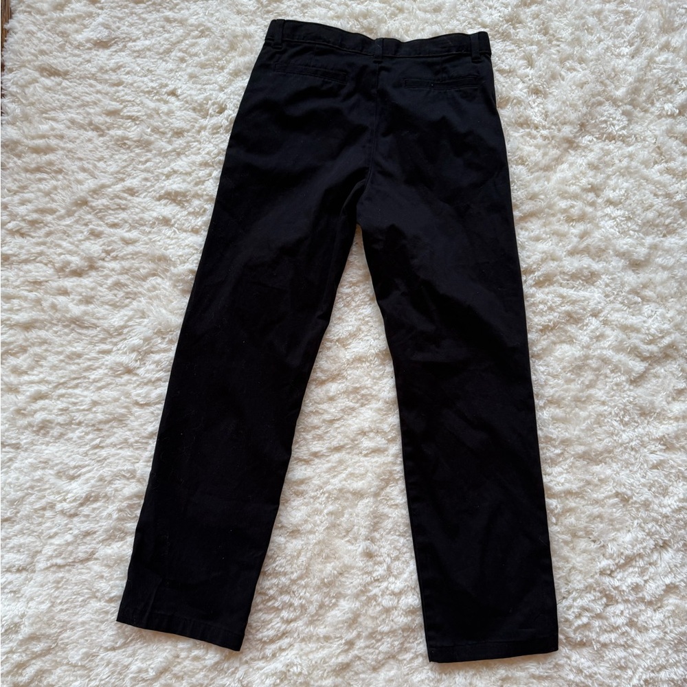 Flat front black pants boys size 18R - Picture 2 of 3